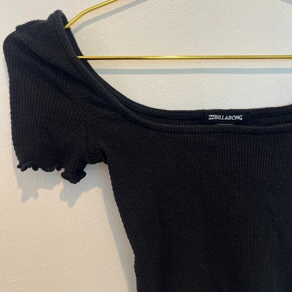Billabong Black Crop Top Size Small - Picture 3 of 7